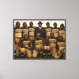 New York Brown Bombers Footballmannschaft Leinwanddruck