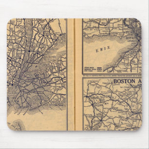 New York, Buffalo, Boston Mousepad