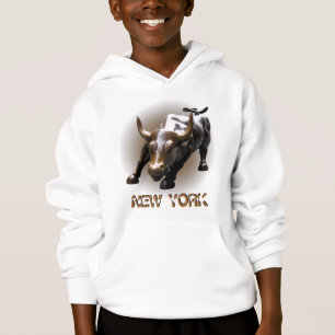 New York Bull Hoodie Kid's Souvenir NY Shirt