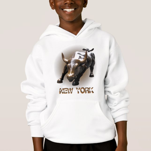 New York Bull Hoodie Kid's Souvenir NY Shirt (Vorderseite)