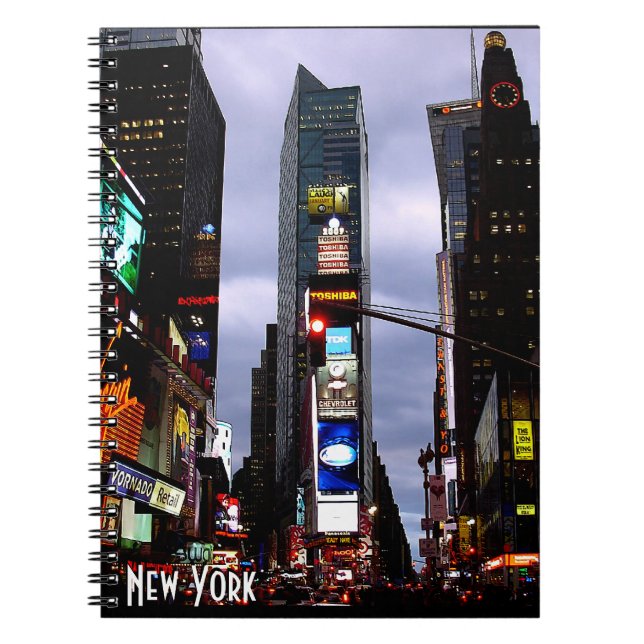 New York Carnet Times Carré Souvenir Journal (Devant)