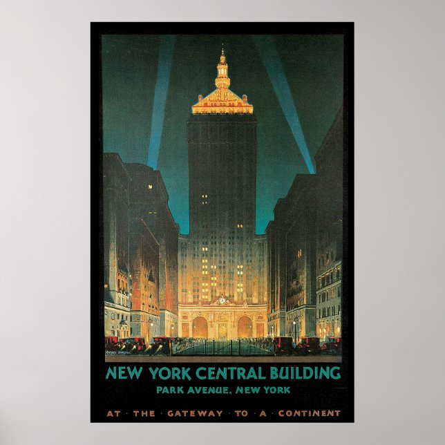 New York Central Gebäude Poster (Vorne)