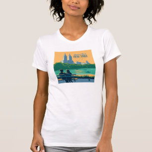 New York Central Park Bench T-Shirt