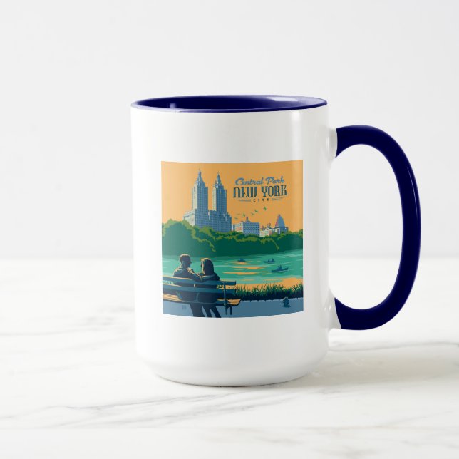 New York Central Park Bench Tasse (Rechts)