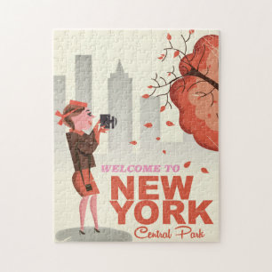 New York Central Park Vintage Reiseposter