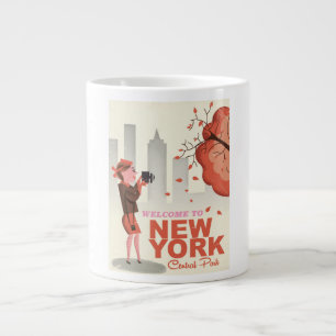 New York Central Park Vintage Reiseposter Jumbo-Tasse