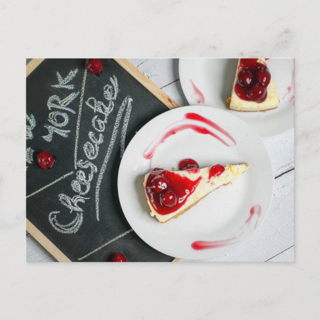 New York Cheesecake Postkarte (Vorderseite)