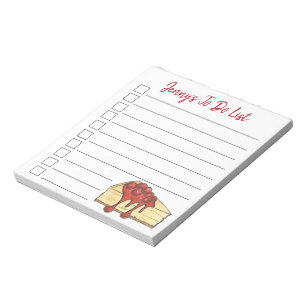 New York Cherry Cheesecake Personalisiert zu tun L Notizblock