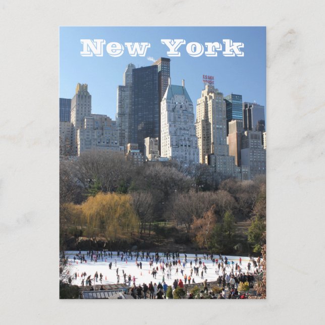 NEW YORK CHRISTMAS FEIERTAGSPOSTKARTE (Vorderseite)