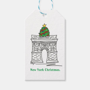 New York Christmas NYC Sehenswürdigkeit Washington Geschenkanhänger