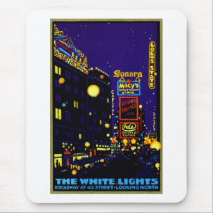 New York City 1925 nachts Mousepad