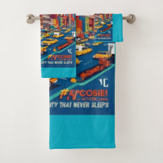 New York City 1960er | Vintage Reise in AR Badhandtuch Set