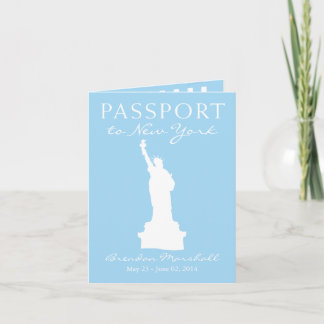 New York City 21. Geburtstagspass Einladung