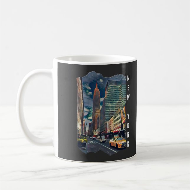 New York City Aesthetic Foto Art Kaffeetasse (Links)