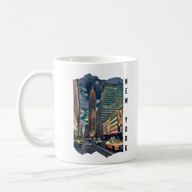 New York City Aesthetic Foto Art Kaffeetasse (Links)