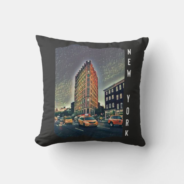 New York City Aesthetic Foto Art Kissen (Vorderseite)