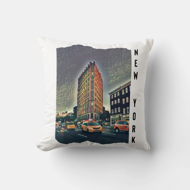New York City Aesthetic Foto Art Kissen (Vorderseite)