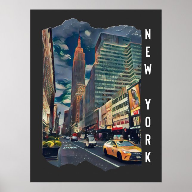 New York City Aesthetic Foto Art Poster (Vorne)