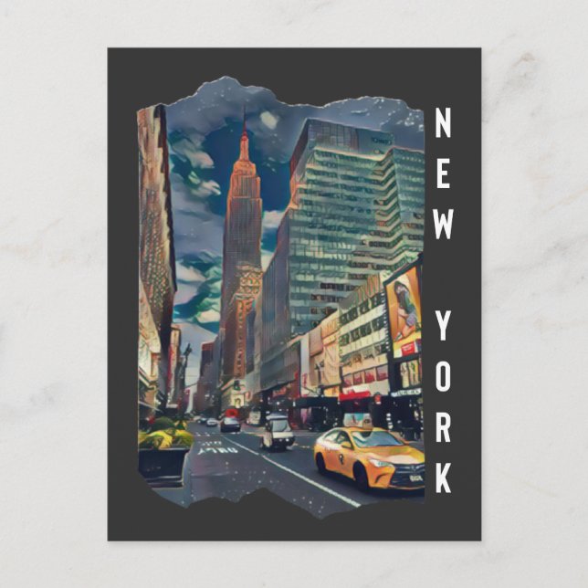 New York City Aesthetic Foto Art Postkarte (Vorderseite)