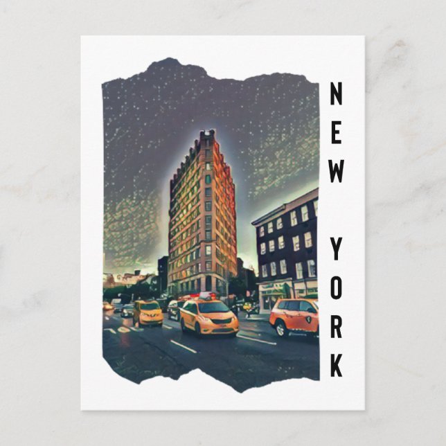New York City Aesthetic Foto Art Postkarte (Vorderseite)