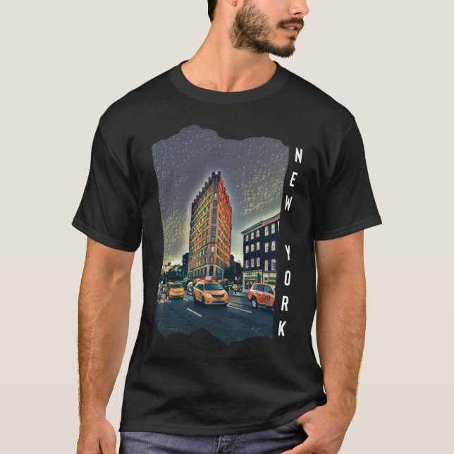 New York City Aesthetic Foto Art T-Shirt (Vorderseite)