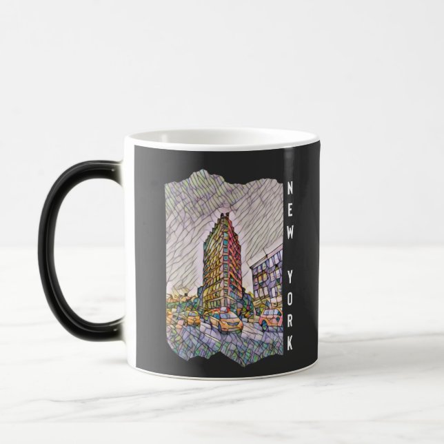 New York City Aesthetic Mosaic Art Verwandlungstasse (Links)