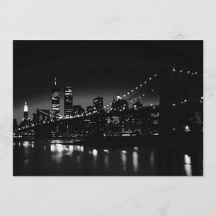 New York City am Abend Einladung