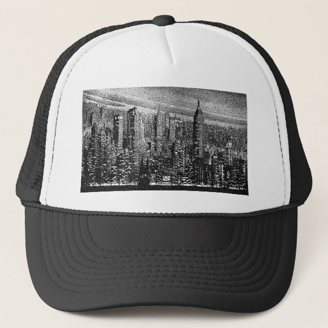 New York City Artwork Truckerkappe (Vorderseite)