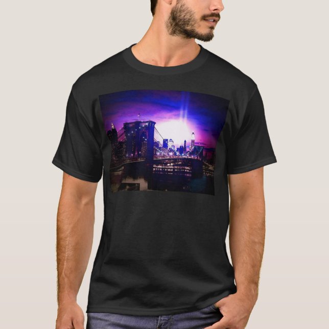 New York City at Night T-Shirt (Vorderseite)