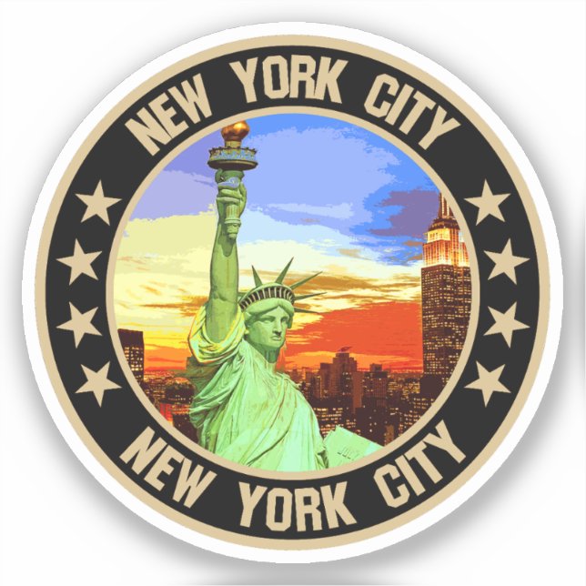 New York City Aufkleber (Vorderseite)
