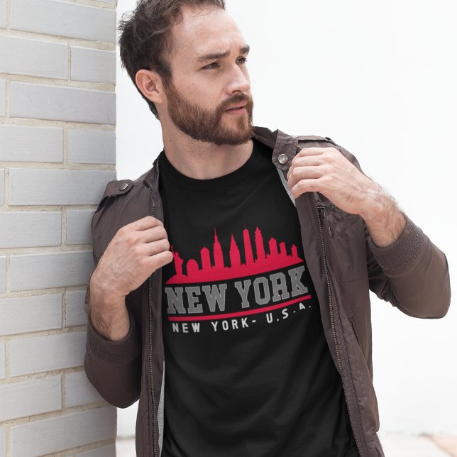 New York City Beautiful Skyline T-Shirt (Von Creator hochgeladen)