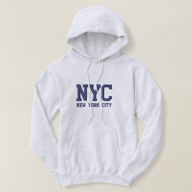 New York City bestickt Hoodie (Design vorne)