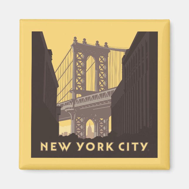 New York City | Brooklyn Bridge Magnet (Vorne)