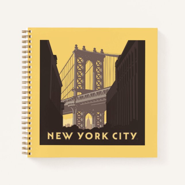 New York City | Brooklyn Bridge Notizbuch (Vorderseite)