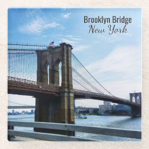 New York City Brooklyn Bridge Souvenir Glasuntersetzer