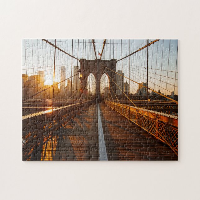 New York City Brooklyn Bridge Sunrise (Horizontal)