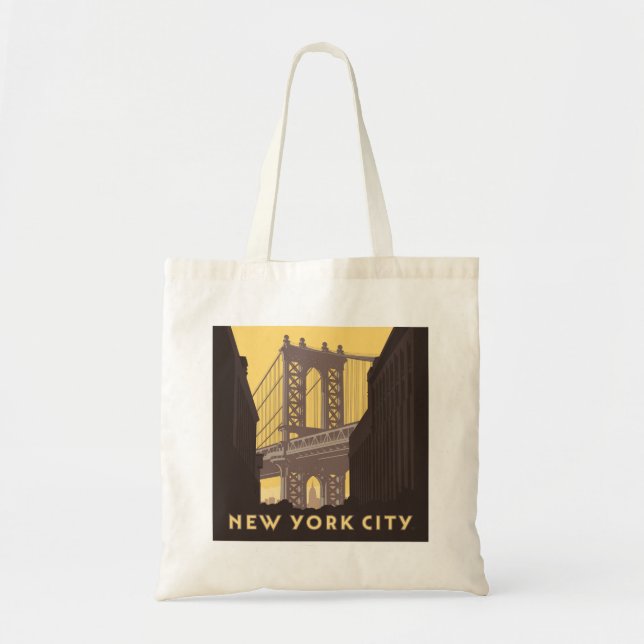 New York City | Brooklyn Bridge Tragetasche (Vorne)