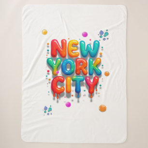 New York City Bubble Letters Sherpadecke