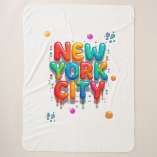 New York City Bubble Letters Sherpadecke