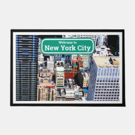 New York City bunt modern Fußmatte