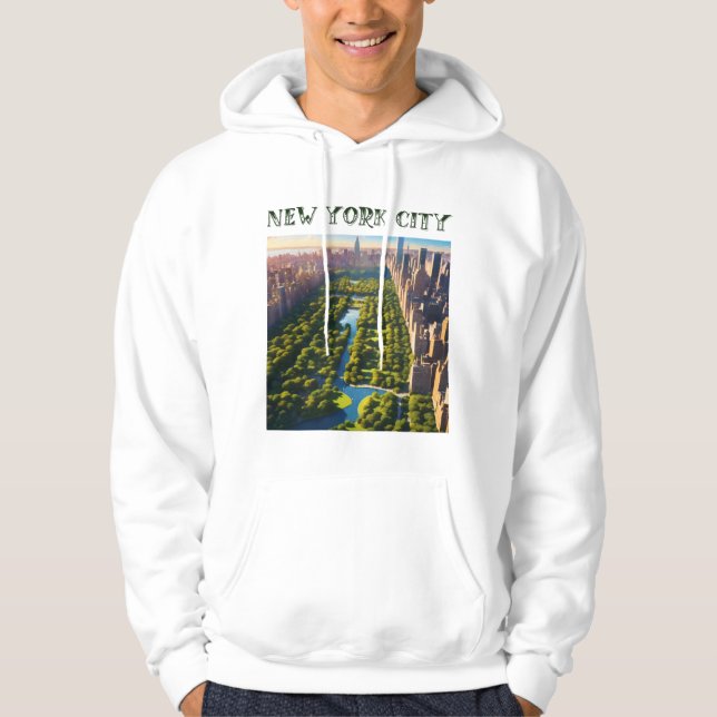 New York City Central Park Concept Art Hoodie (Vorderseite)