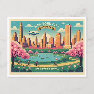 New York City, Central Park Frühling   Postkarte
