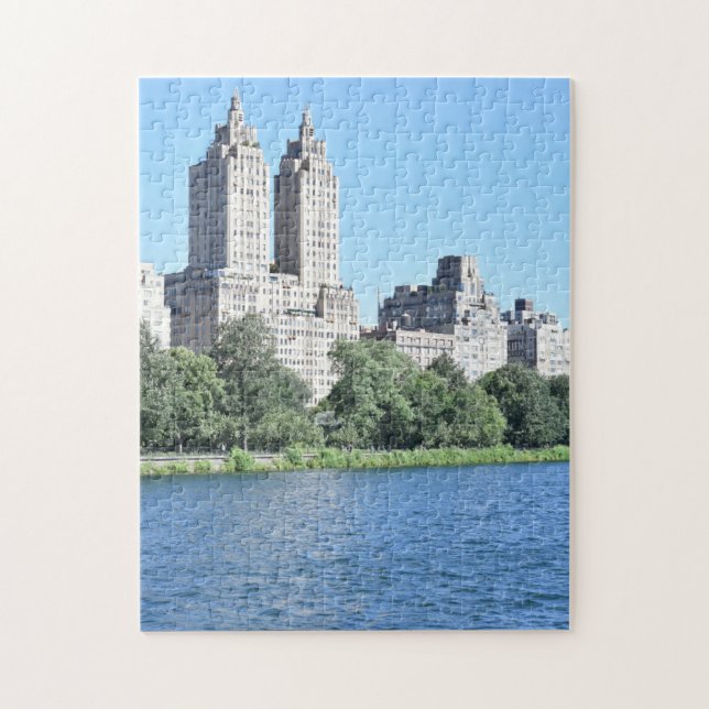 New York City Central Park Reservoir NYC Skyline (Vertikal)