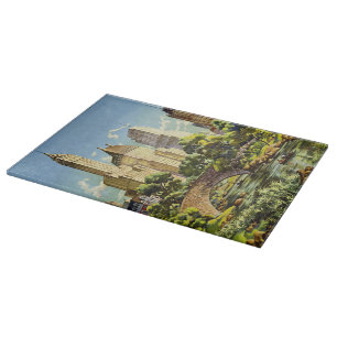New York City Central Park Vintage Poster Schneidebrett