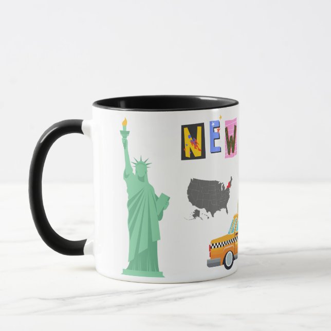New York City Coffee Mug Travel Gift, NYC Coffee (Gauche)