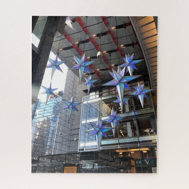 New York City Columbus Circle Christmas Stars NYC (Vertikal)