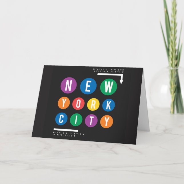New York City Dankeskarte (Vorderseite)