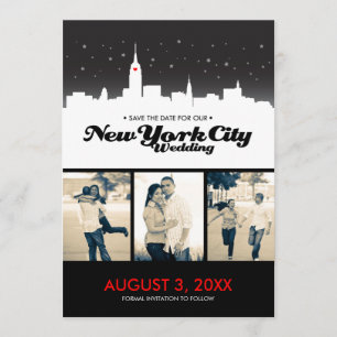 New York City, das Save the Date Wedding ist
