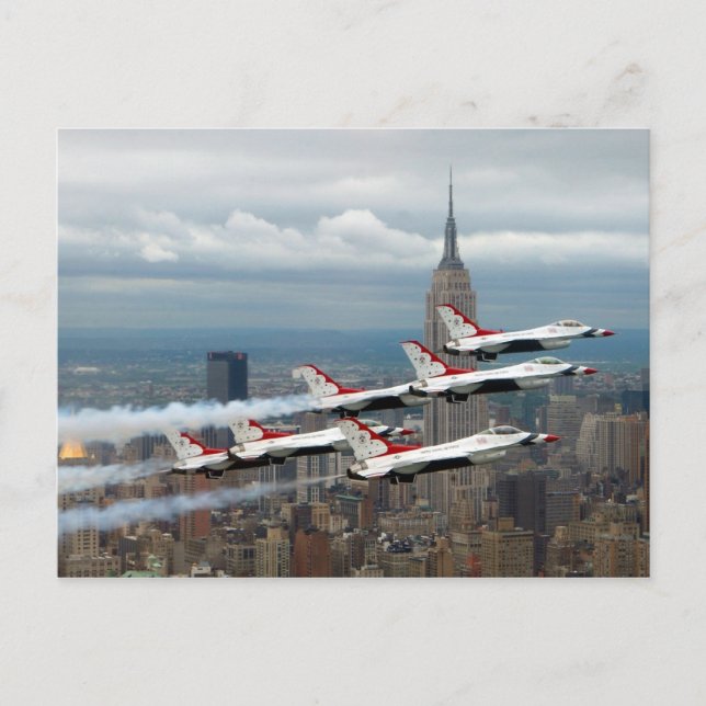 New York City der F-16 Postkarte (Vorderseite)