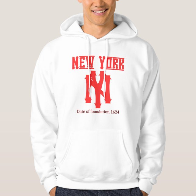 New York City, der große Apple Hoodie (Vorderseite)
